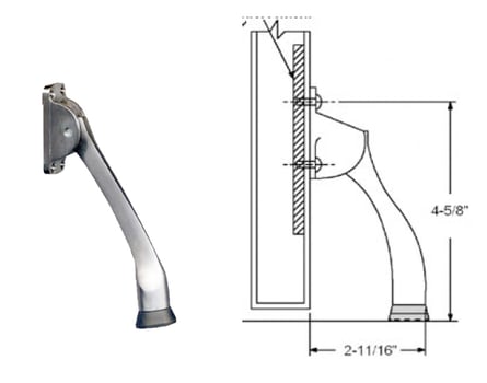 DH235 Drop-Down Door Holder