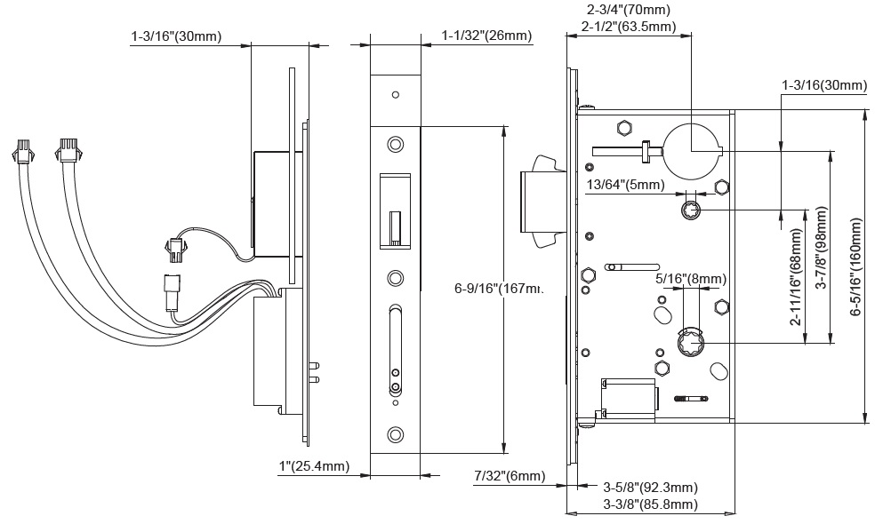 PD97ATL Electrified Mortise Lock with AutoLocking