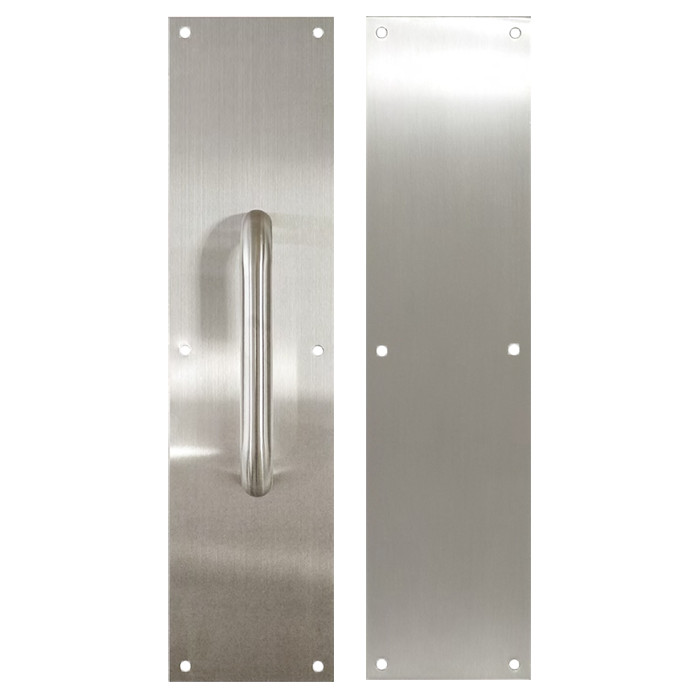 Pull Push Door Plate Handle Stainless Steel Heavy Duty Barn Door