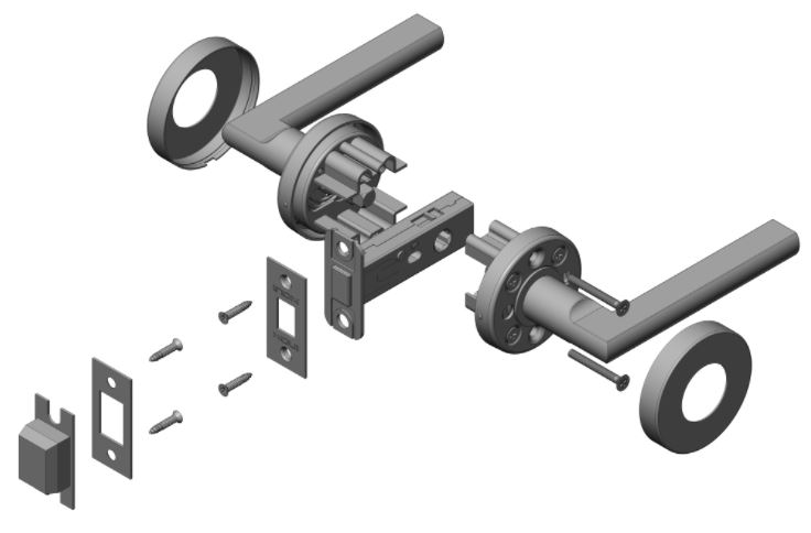 Interior Tubular TL7 magnetic latch